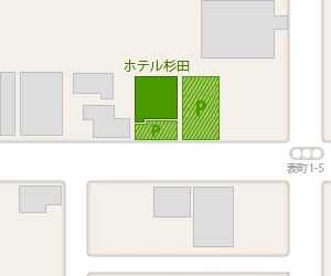 ホテル杉田　駐車場イラストマップ